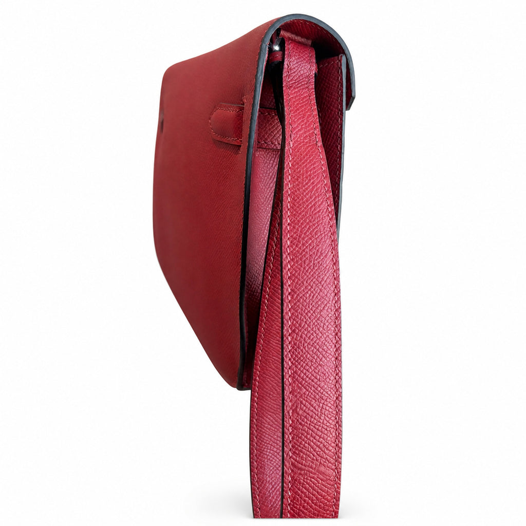 Kelly Depeches 25 clutch, Epsom leather (with additional shoulder strap), can be worn cross-body, can be carried by hand or on the wrist, daily needs, seamless switch between business/leisure - centra