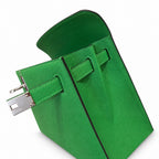 Kelly 25cm/28cm Epsom leather 1K Bombou bamboo green top handcraft! Counter quality!