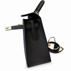 kelly32cm, ck89/Black, Epsom, gold, all handmade‼ ️Kelly 32cm, black, palm print, gold buckle, high-end handmade exclusive customization‼ ️Purely hand-made nails, hand-engraved hardware, fine steel Di
