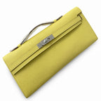 Kelly cut 31 handbag epsom chick yellow silver buckle ready stock
