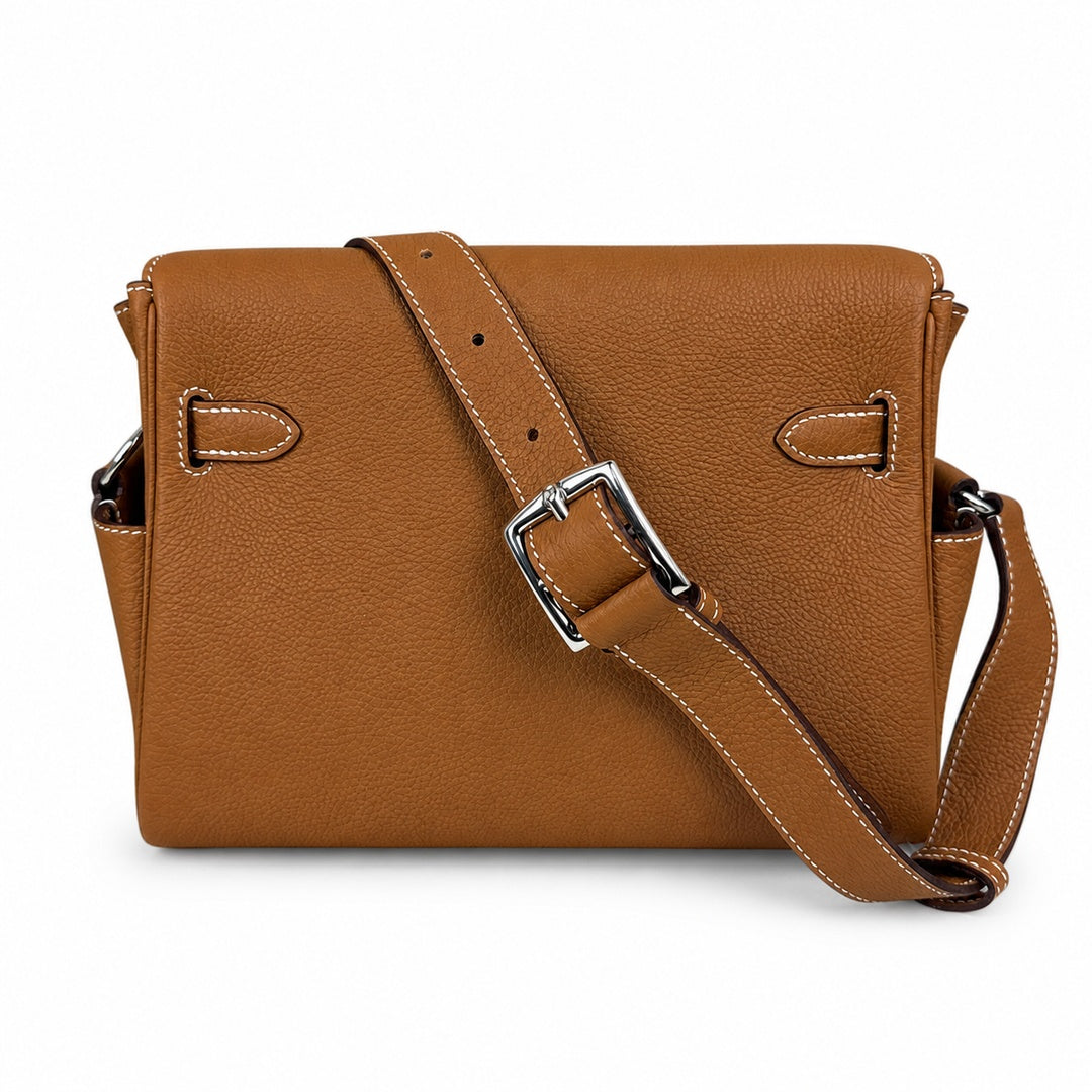 🆕 In stock Kelly Messenger messenger bag for men and women, earthy silver buckle, imported leather, all-steel hand-waxed thread, the best value for money on the entire network. The classic combination