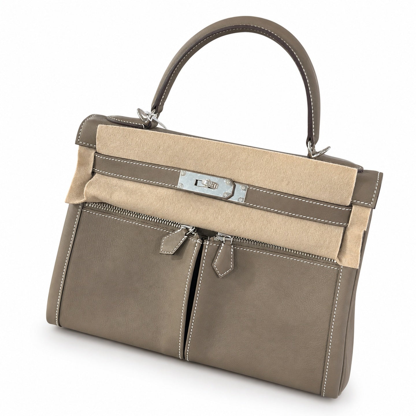 Kelly Lakis 32 cm pomari swift Italian imported swift leather