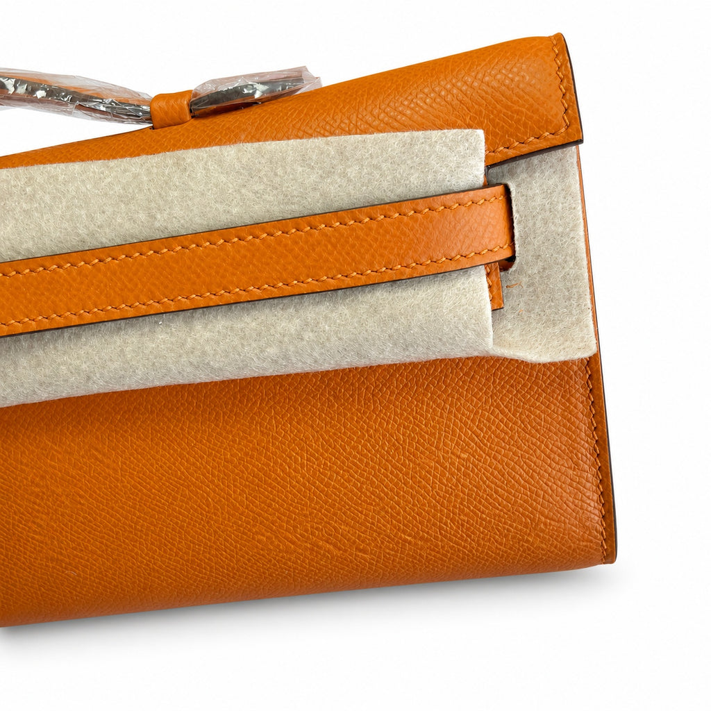 Kelly Cut 31 Clutch Epsom Leather Picture Orange