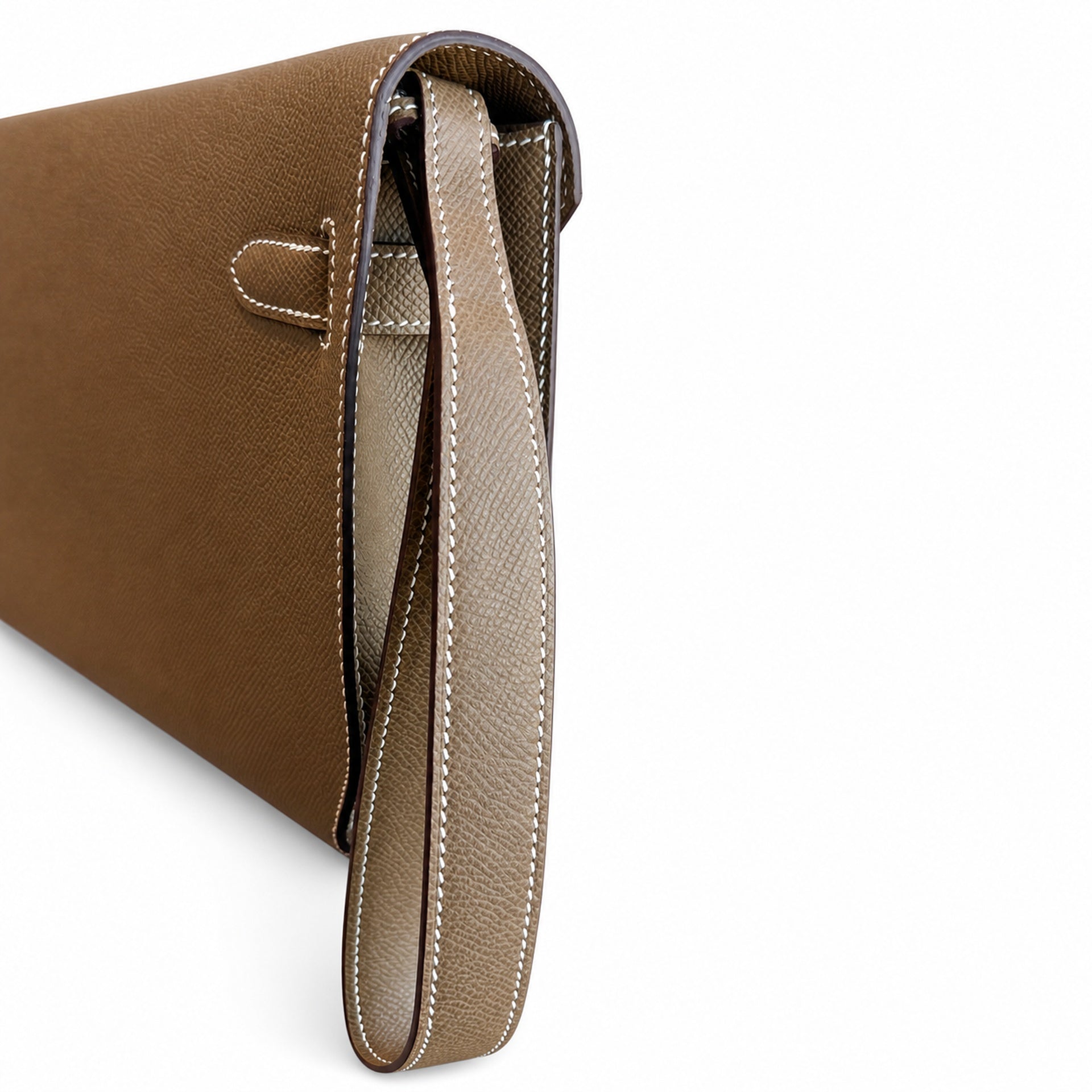 Kelly Depeches 25 clutch, Epsom leather (with additional shoulder strap), can be worn cross-body, can be carried by hand or on the wrist, daily needs, seamless switch between business/leisure - centra
