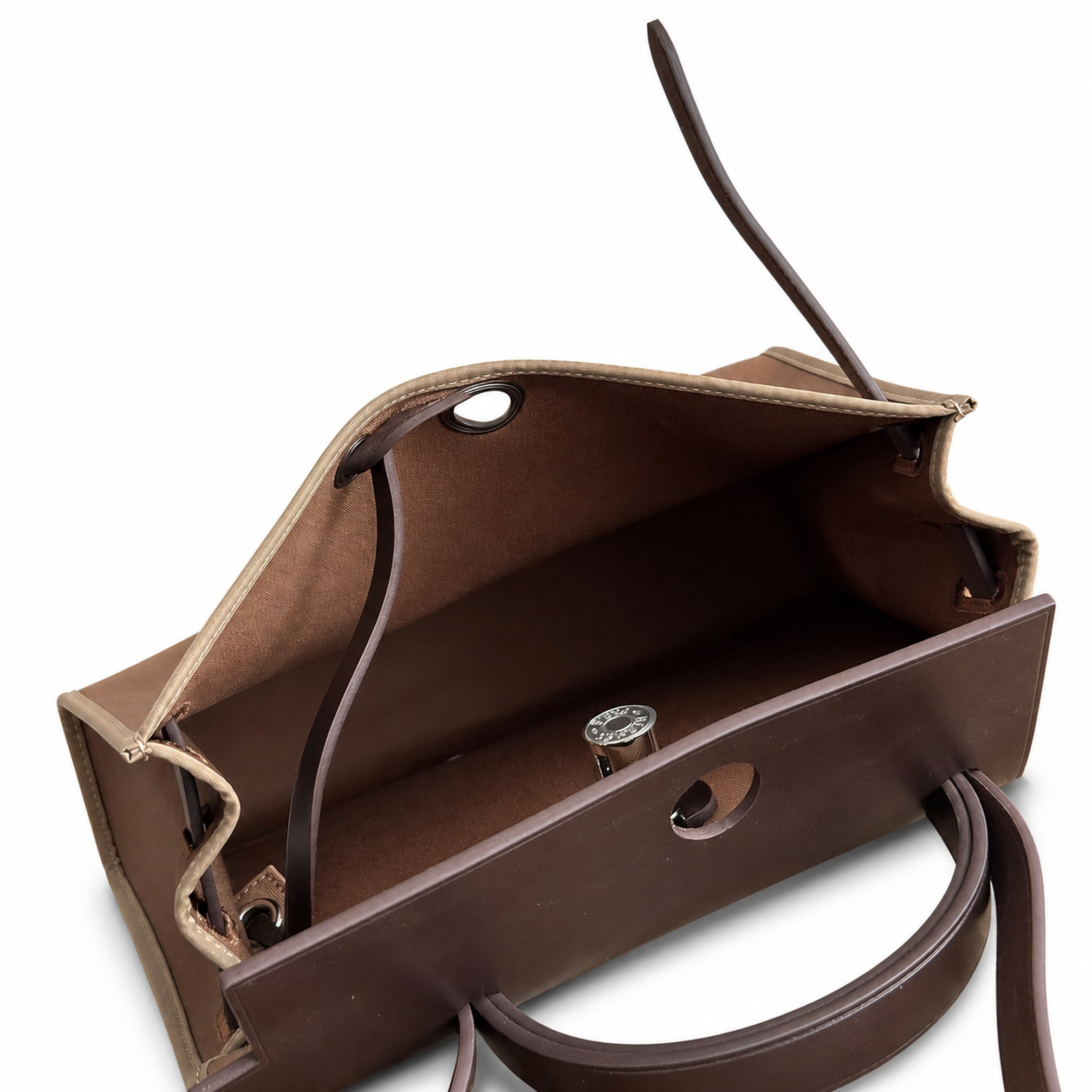 Hermers' popular herbag 31cm is designed to be inspired by saddle bags. The body of the bag is made of canvas, and the outer seams, shoulder straps and handbags are made of leather. The appearance is