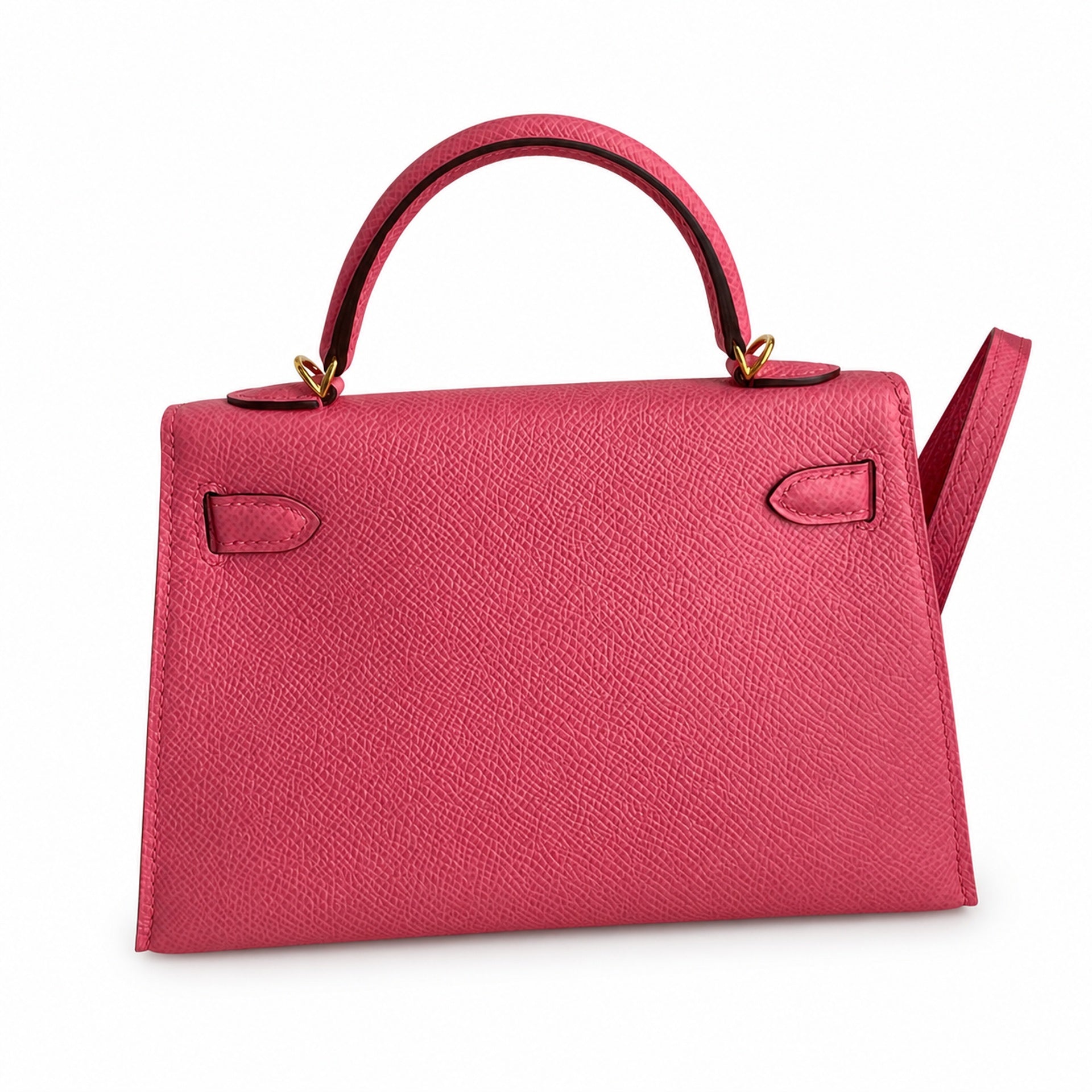 Fully hand-stitched 👉Second generation Mini Kelly 19cm imported Epsom leather new lipstick powder gold buckle