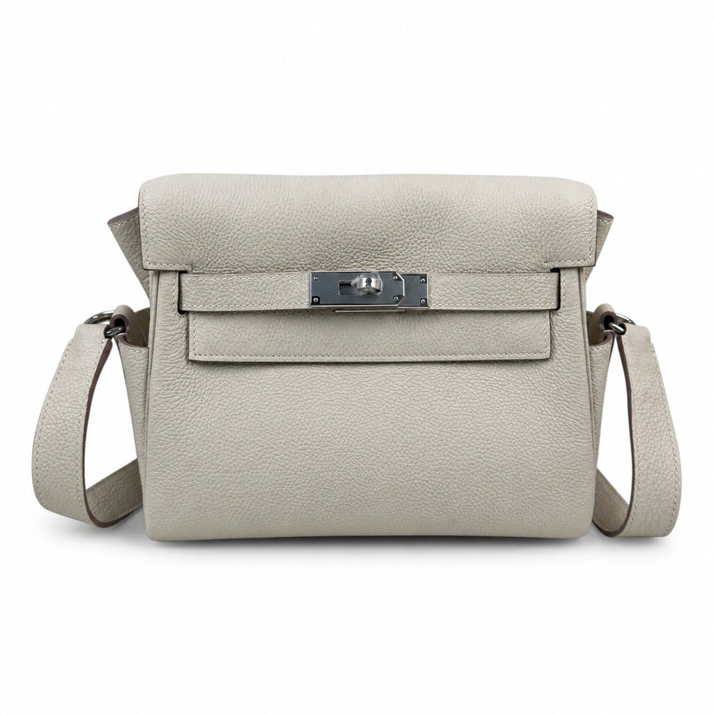 🆕 Available in stock: kelly messenger messenger bag for men and women, milkshake silver buckle, imported leather, all-steel hand-waxed thread, the highest cost-effectiveness on the Internet. The class