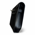 Kelly Depeches 25 clutch, canvas and swift leather (with additional shoulder strap), can be carried cross-body, can be carried by hand or on the wrist, daily needs, seamless switching between business