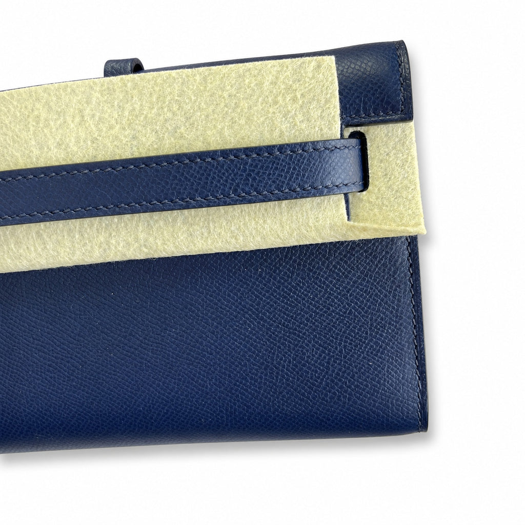 Kelly Cut 31 Clutch Epsom Leather Picture Dark Blue