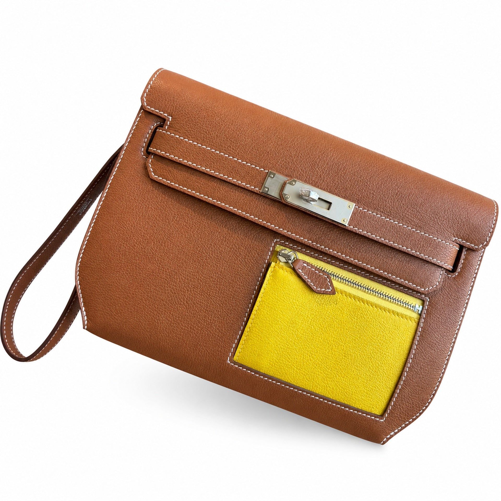 Kelly Depeches 25 clutch, Evercolor leather (with additional shoulder strap), can be worn cross-body, can be carried by hand or on the wrist, daily needs, seamless switch between business/leisure - ce