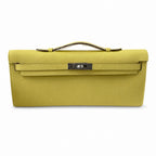 Kelly cut 31 handbag epsom chick yellow silver buckle ready stock