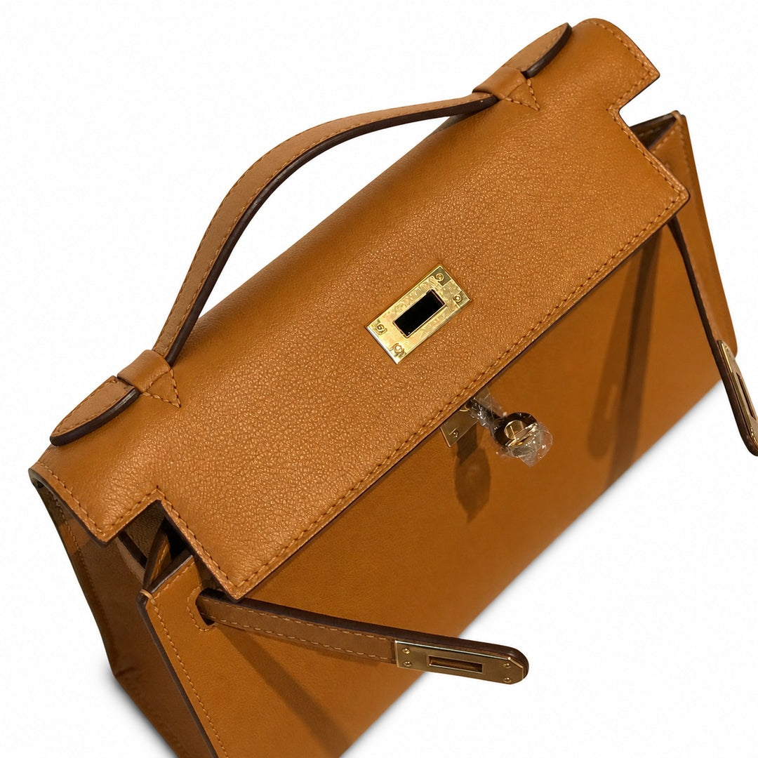 Mini Kelly Generation Sesame Swift Leather 22cm Handmade