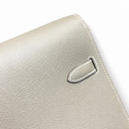 Kelly briefcase 38cm Epsom leather 18 Etoupe elephant gray top handcraft! Counter quality!
