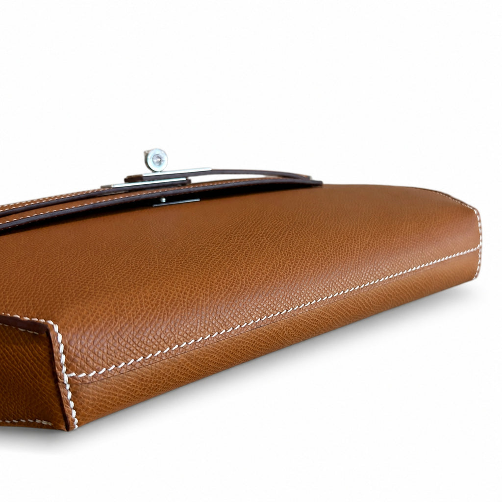 Kelly Depeches 25 clutch, Epsom leather (with additional shoulder strap), can be worn cross-body, can be carried by hand or on the wrist, daily needs, seamless switch between business/leisure - centra