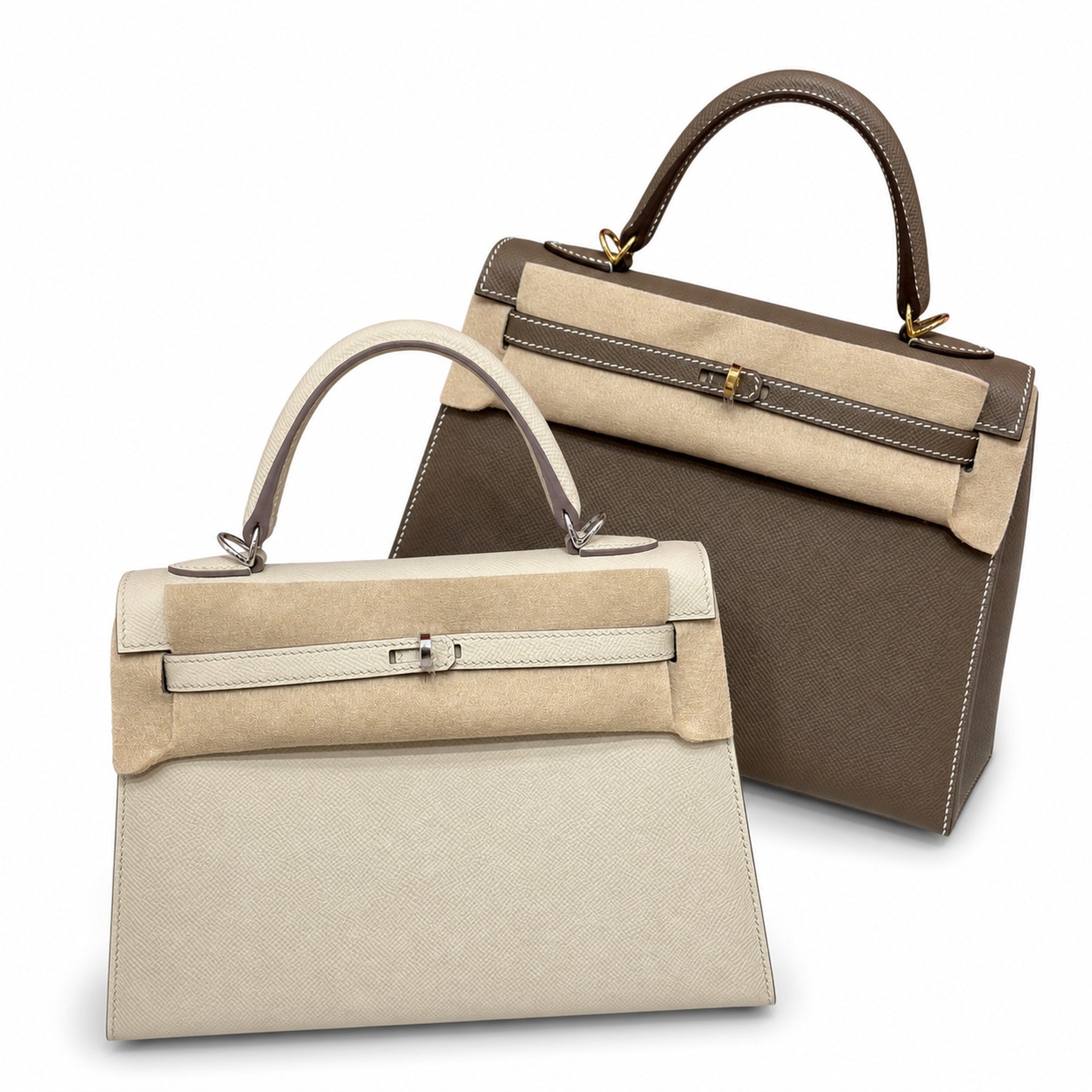 Kelly 25, imported Epsom, four diamond colors