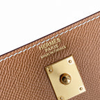 Customer order💕kelly25 golden brown gold buckle epsom pure hand sewing wax thread