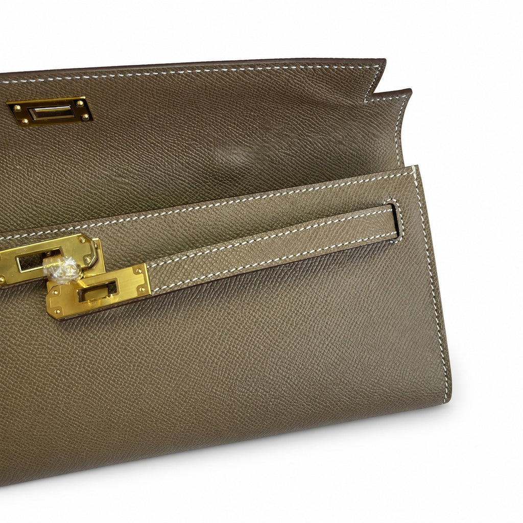 Kelly Cut 31 handbag Epsom leather picture elephant gray ready stock