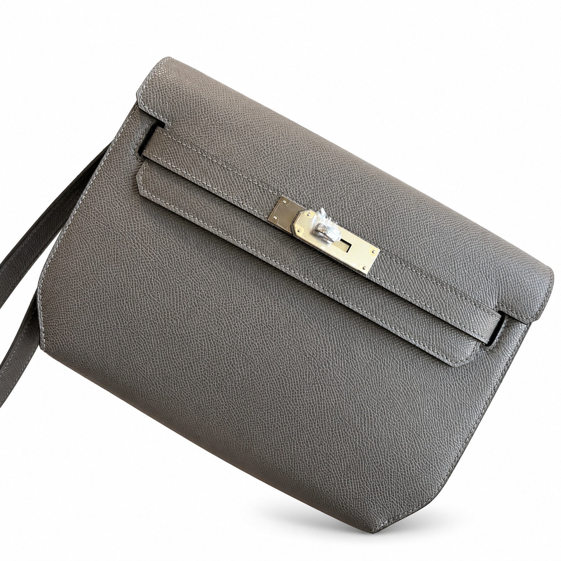 Kelly Depeches 25 clutch, Epsom leather (with additional shoulder strap), can be worn cross-body, can be carried by hand or on the wrist, daily needs, seamless switch between business/leisure - centra