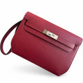 Kelly Depeches 25 clutch, Epsom leather (with additional shoulder strap), can be worn cross-body, can be carried by hand or on the wrist, daily needs, seamless switch between business/leisure - centra