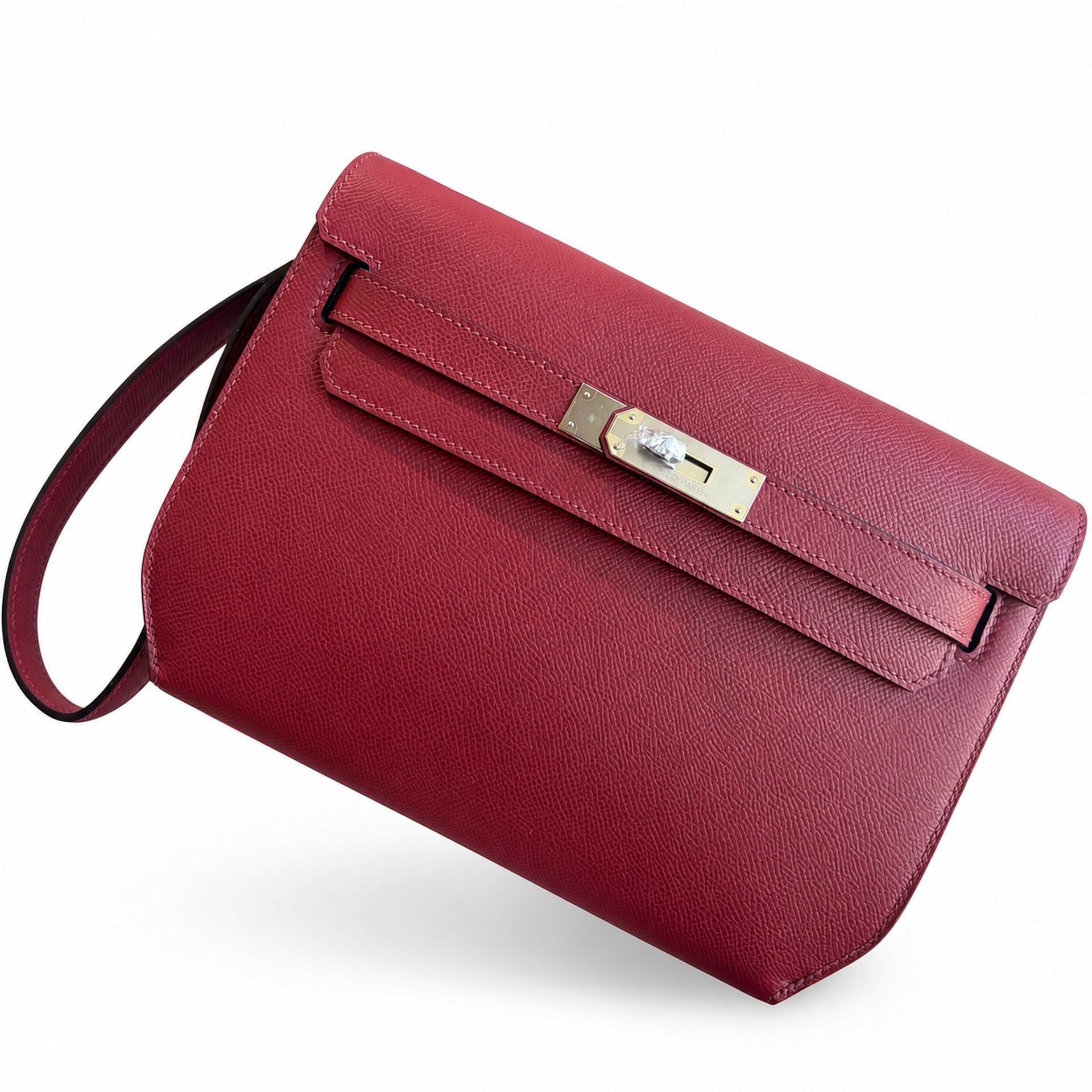 Kelly Depeches 25 clutch, Epsom leather (with additional shoulder strap), can be worn cross-body, can be carried by hand or on the wrist, daily needs, seamless switch between business/leisure - centra
