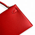 Fully hand-sewn👉Second generation Mini Kelly 19cm imported Epsom leather heart red gold buckle