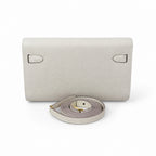 Kelly woc epsom, milkshake platinum buckle, Hass leather, handmade wax thread, all-steel hardware, top-selling market currency