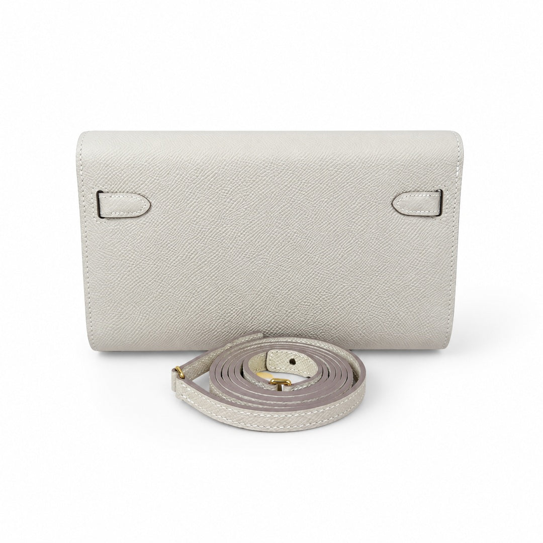 Kelly woc epsom, milkshake platinum buckle, Hass leather, handmade wax thread, all-steel hardware, top-selling market currency
