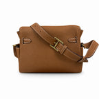 🆕 In stock Kelly Messenger messenger bag for men and women, native gold buckle, imported leather, all-steel hand-waxed thread, the best value for money on the entire network. The classic combination o