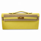 Kelly cut 31 clutch epsom chick yellow gold buckle ready stock