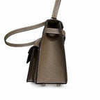 Latest new style 🆕 kelly latest style FW 2022 double-sided kelly epsom leather double-sided irregular design bold change new look more handsome and stylish 18 elephant gray silver buckle