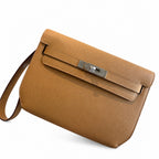 Kelly Depeches 25 clutch, Epsom leather (with additional shoulder strap), can be worn cross-body, can be carried by hand or on the wrist, daily needs, seamless switch between business/leisure - centra