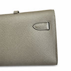 Kelly Cut 31 Clutch Epsom Leather Picture Pewter Gray