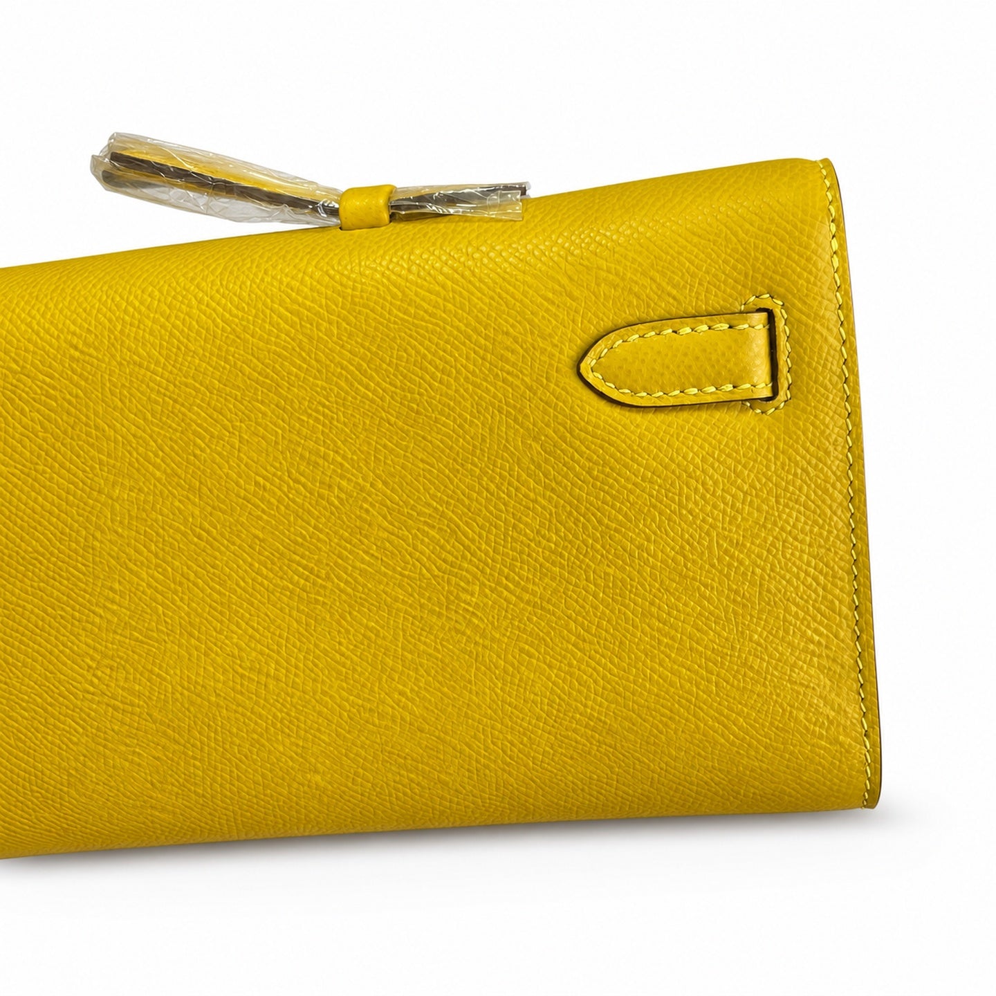 Kelly Cut 31 Clutch Epsom Leather Picture Amber Yellow