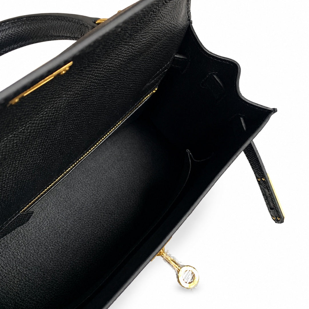 Customer order💕kelly25 black epsom gold buckle handmade