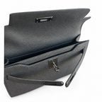 Kelly Depeches 25 clutch, Epsom leather (with additional shoulder strap), can be worn cross-body, can be carried by hand or on the wrist, daily needs, seamless switch between business/leisure - centra