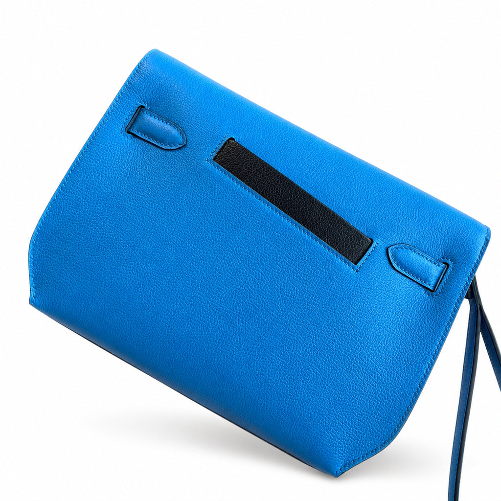 Kelly Depeches 25 clutch, Evercolor leather (with additional shoulder strap), can be worn cross-body, can be carried by hand or on the wrist, daily needs, seamless switch between business/leisure - ce