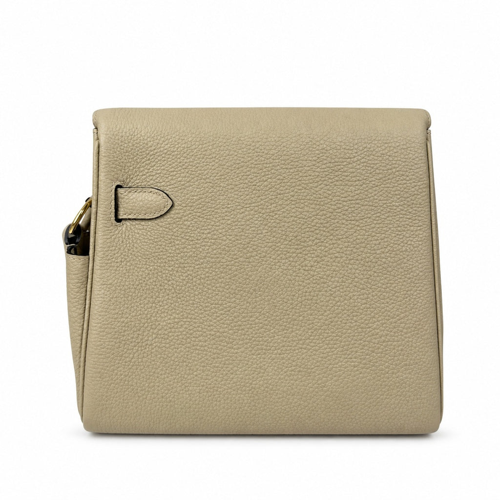 🆕 In stock kelly messenger messenger bag for men and women, gray gold buckle for windbreaker, imported leather, all-steel hand-waxed thread, the highest cost-effectiveness on the Internet. The classic