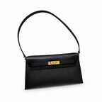 kelly elan、ck89/Black、Epson、gold、all handmade‼ ️H armpit bag, black, palm print, gold buckle, top hand-stitched wax thread production, pure handmade private high-end‼ ️‼ ️Purely hand-made nails, hand-