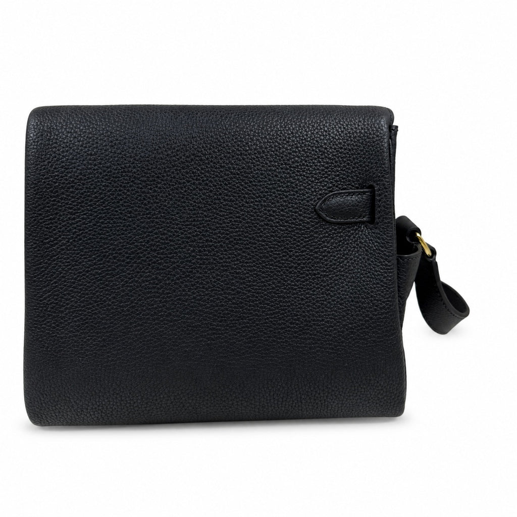 🆕 In stock Kelly Messenger messenger bag for men and women, black gold buckle, imported leather, all-steel hand-waxed thread, the highest cost-effectiveness on the entire network. The classic combinat