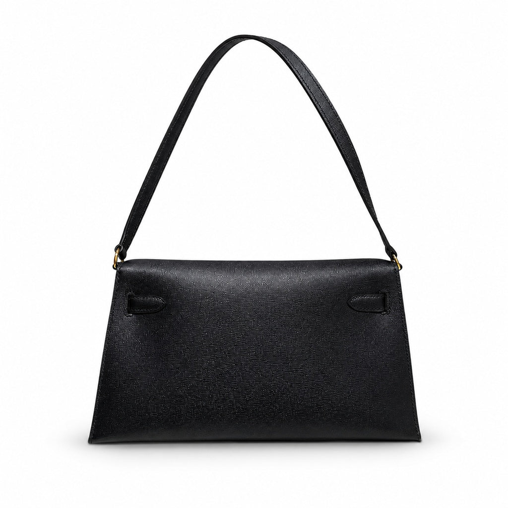 kelly elan、ck89/Black、Epson、gold、all handmade‼ ️H armpit bag, black, palm print, gold buckle, top hand-stitched wax thread production, pure handmade private high-end‼ ️‼ ️Purely hand-made nails, hand-