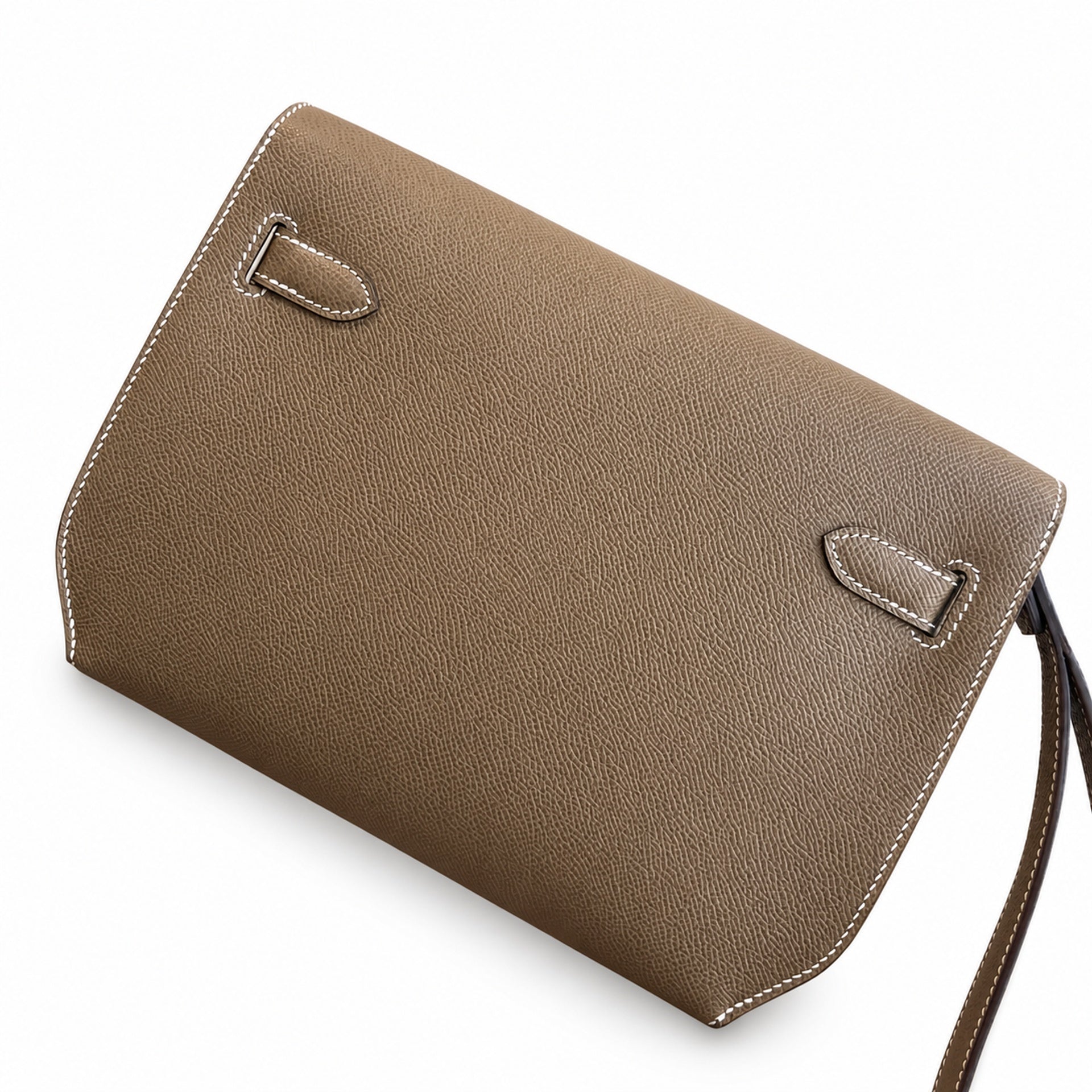 Kelly Depeches 25 clutch, Epsom leather (with additional shoulder strap), can be worn cross-body, can be carried by hand or on the wrist, daily needs, seamless switch between business/leisure - centra