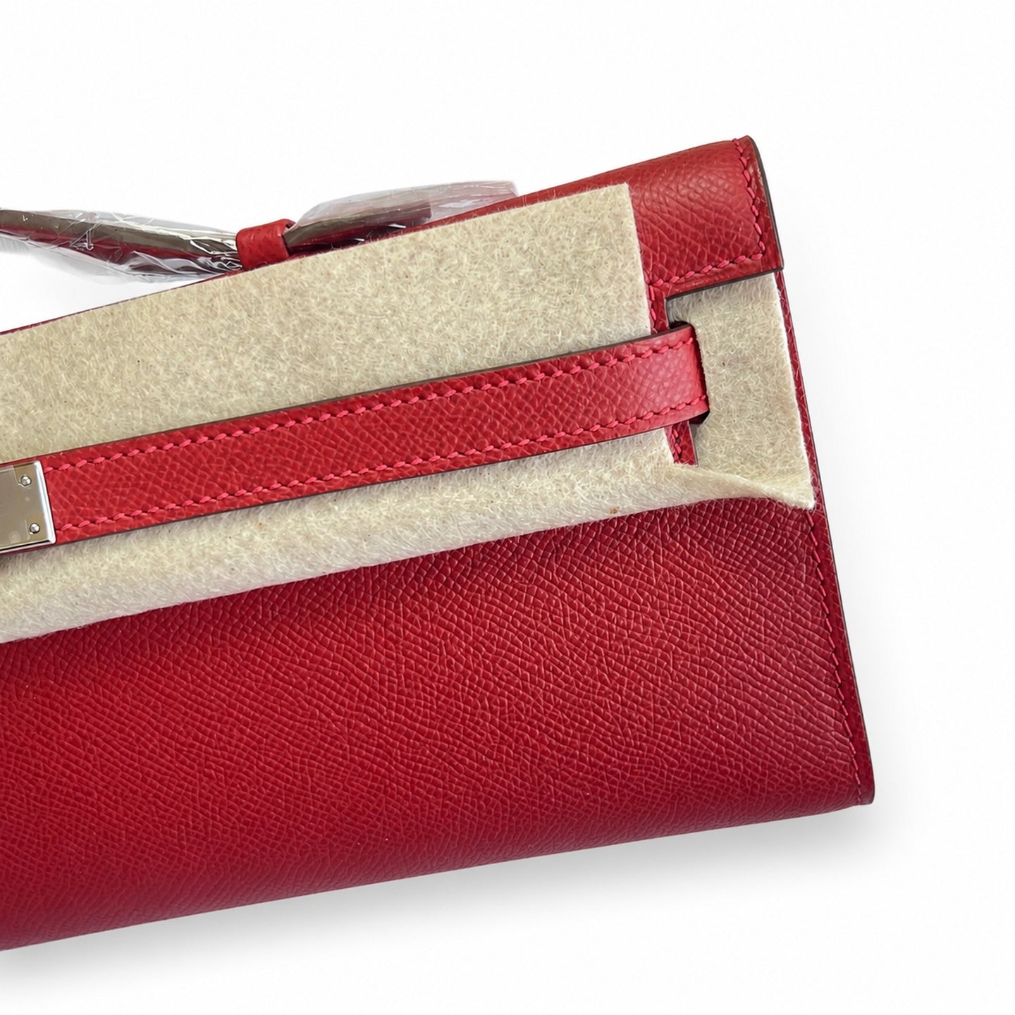 Kelly Cut 31 Clutch Epsom Leather Picture Red