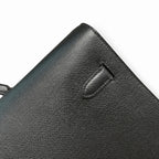 kelly Depeche 36cm Epsom leather 89 Noir black top handcrafted! Counter quality!
