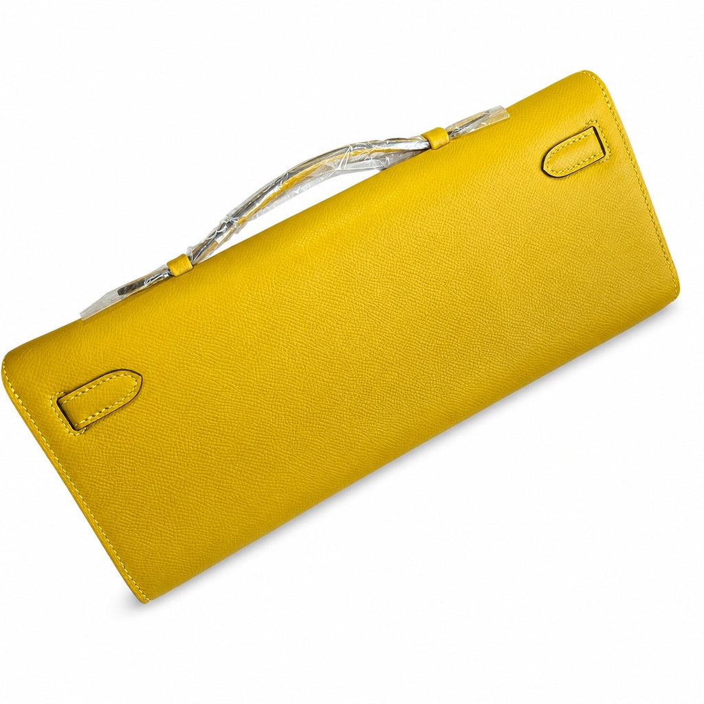 Kelly Cut 31 Clutch Epsom Leather Picture Amber Yellow