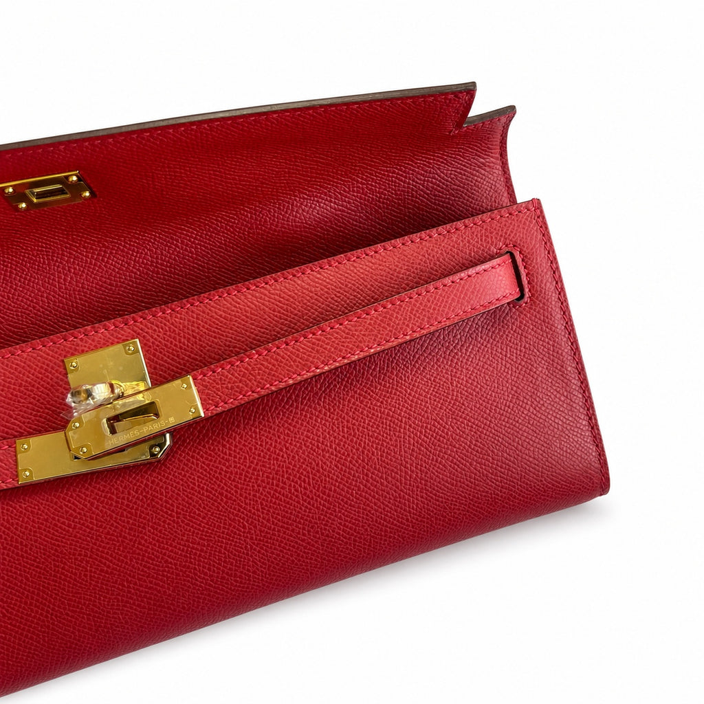 Kelly Cut 31 Clutch Epsom Leather Picture Red