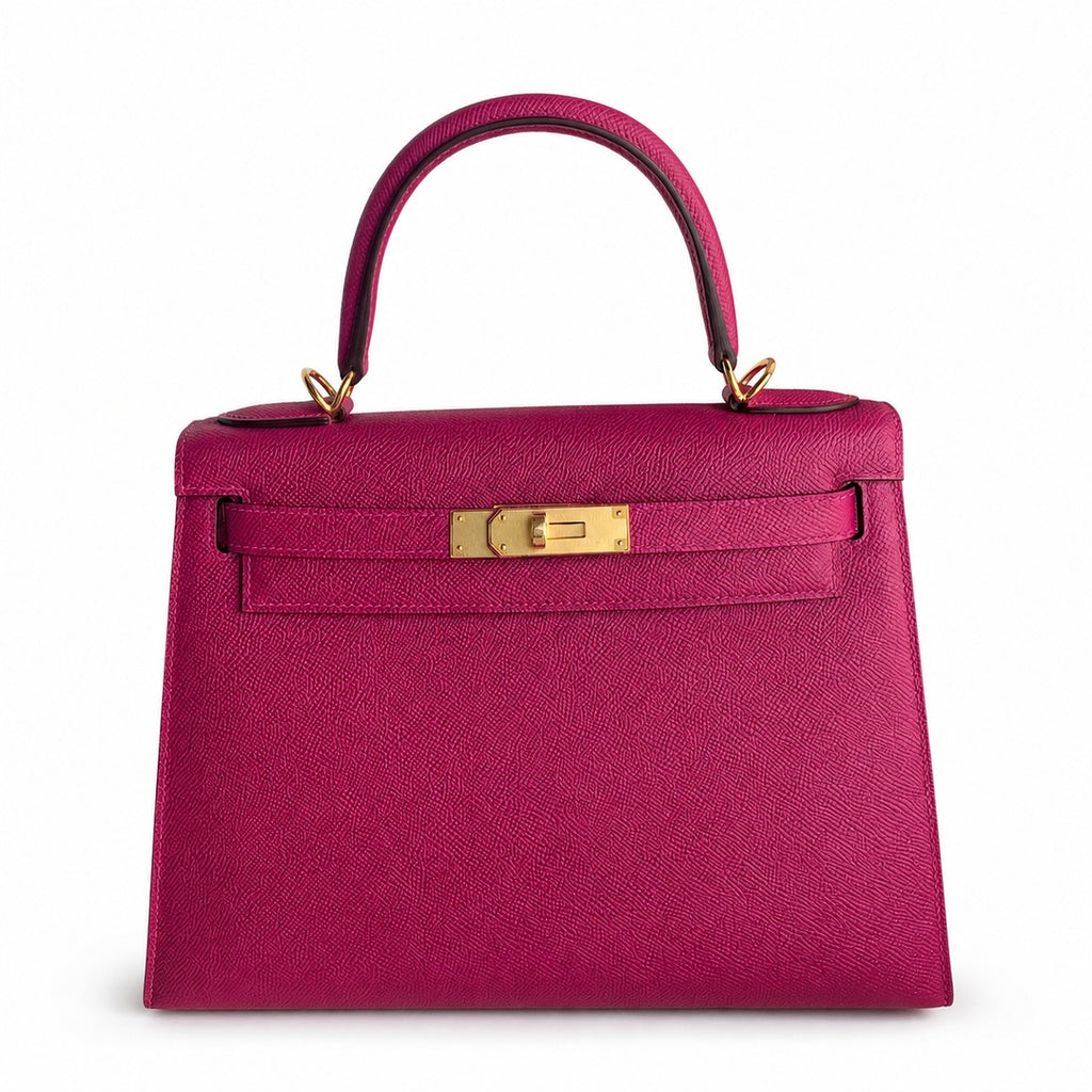 Custom order💕kelly28 L3 rose purple epsom gold buckle, fully hand-sewn with wax thread✈✈