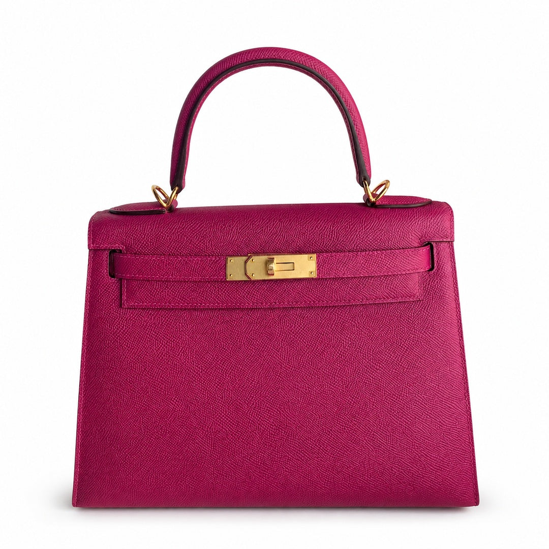 Custom order💕kelly28 L3 rose purple epsom gold buckle, fully hand-sewn with wax thread✈✈