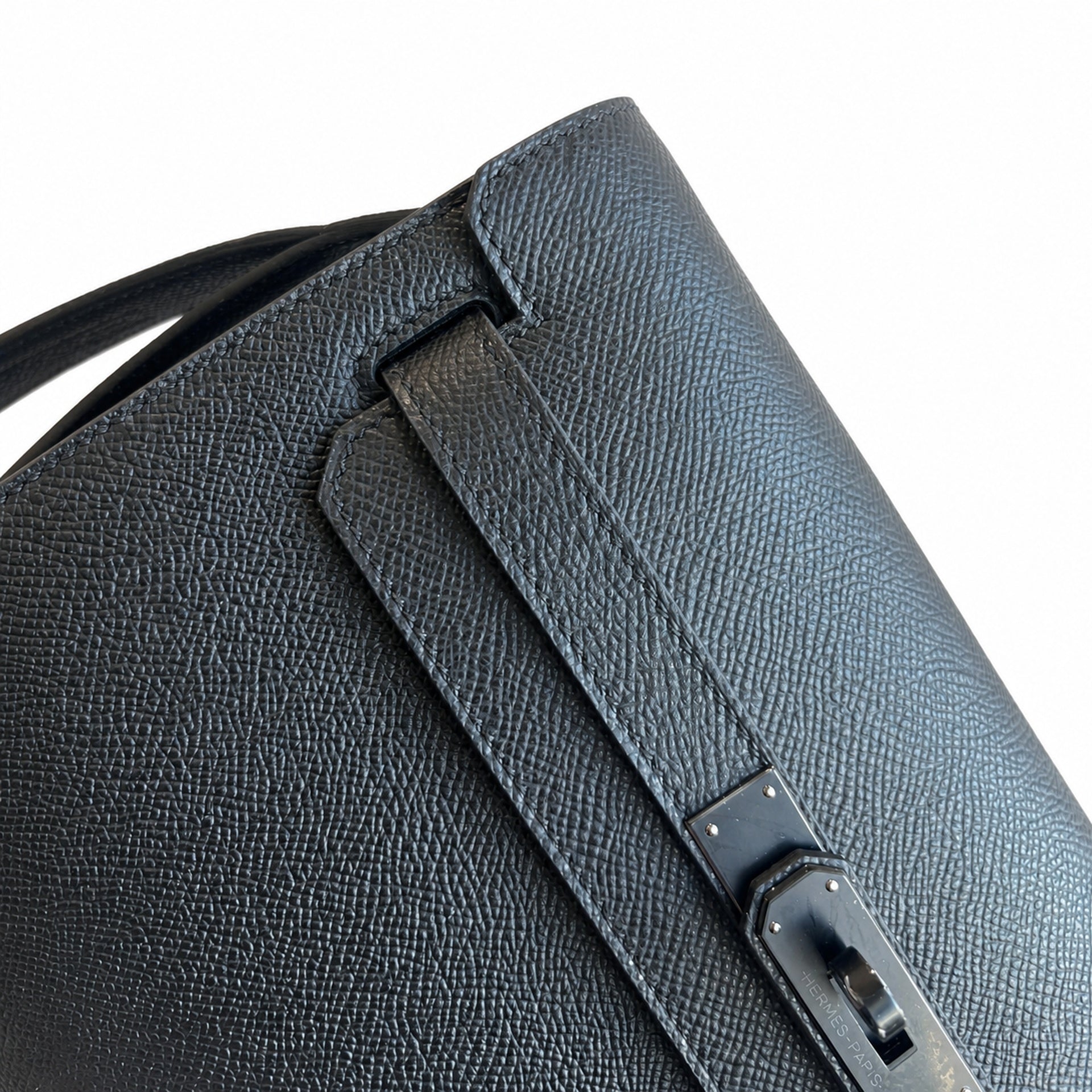 Kelly Depeches 25 clutch, Epsom leather (with additional shoulder strap), can be worn cross-body, can be carried by hand or on the wrist, daily needs, seamless switch between business/leisure - centra