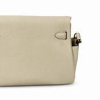 🆕 In stock kelly messenger messenger bag for men and women, gray gold buckle for windbreaker, imported leather, all-steel hand-waxed thread, the highest cost-effectiveness on the Internet. The classic