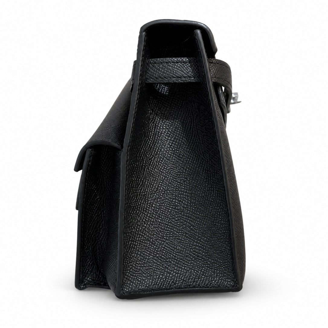 Latest new style 🆕 kelly latest style FW 2022 double-sided kelly epsom leather double-sided irregular design bold change new look more handsome and stylish black silver buckle